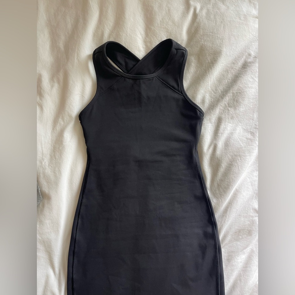 lululemon athletica Black Sleeveless Midi Dress